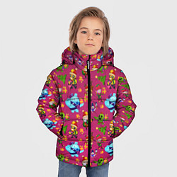 Куртка зимняя для мальчика Brawl stars Pattern, цвет: 3D-черный — фото 2