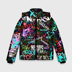 Зимняя куртка для мальчика Neon graffiti Smile