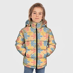 Куртка зимняя для мальчика Лисья в фоне, цвет: 3D-черный — фото 2