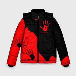 Куртка зимняя для мальчика WE KNOW RED LOGO, цвет: 3D-светло-серый
