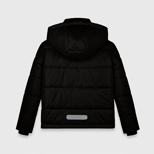 Зимняя куртка для мальчика Доберман-Пинчер / 3D-Светло-серый – фото 2