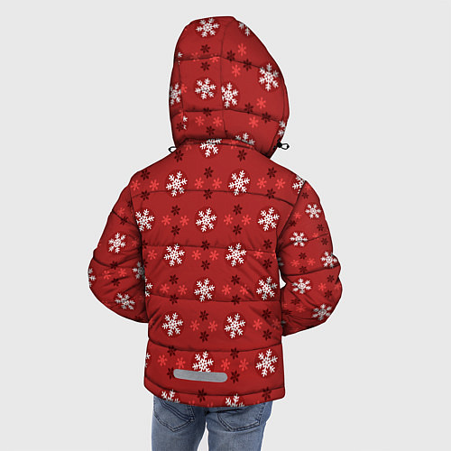 Зимняя куртка для мальчика Snowflakes / 3D-Светло-серый – фото 4