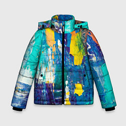 Зимняя куртка для мальчика Краской по ткани