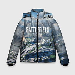Куртка зимняя для мальчика Battlefield 2042 - КАЛЕЙДОСКОП, цвет: 3D-красный