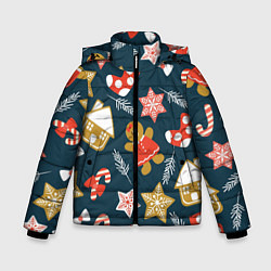 Куртка зимняя для мальчика Merry Christmas!!!, цвет: 3D-красный