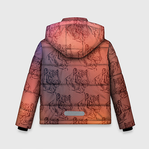 Зимняя куртка для мальчика Тигровый паттерн / 3D-Красный – фото 2
