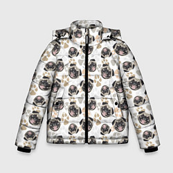 Зимняя куртка для мальчика Собака Мопс Pug