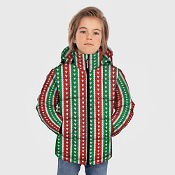 Куртка зимняя для мальчика Knitted Pattern, цвет: 3D-черный — фото 2