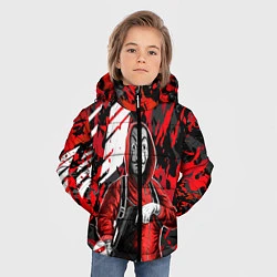 Куртка зимняя для мальчика Бумажный дом Профессор с оружием, цвет: 3D-светло-серый — фото 2