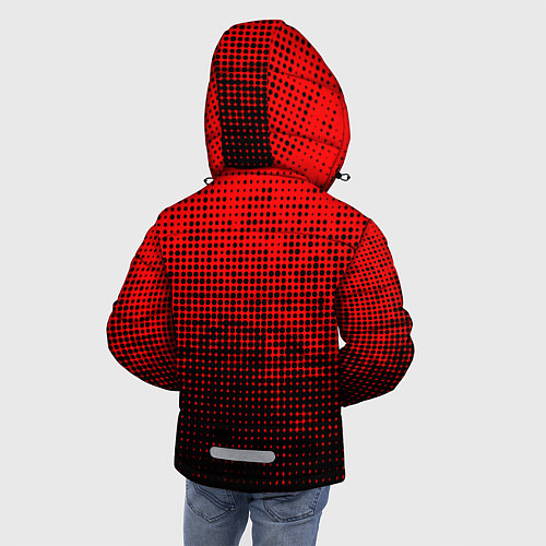 Зимняя куртка для мальчика MU red-black / 3D-Светло-серый – фото 4