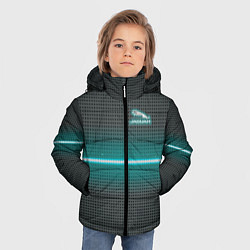 Куртка зимняя для мальчика Jaguar blue neon theme, цвет: 3D-светло-серый — фото 2