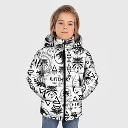 Куртка зимняя для мальчика THE WITCHER LOGOBOMBING ЧЁРНО БЕЛЫЙ ВЕДЬМАК ПАТТЕР, цвет: 3D-черный — фото 2