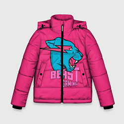 Зимняя куртка для мальчика Mr Beast Gaming Full Print Pink edition