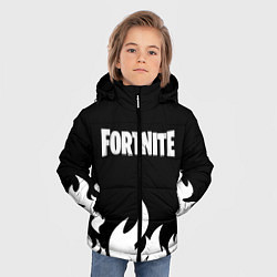 Куртка зимняя для мальчика Fortnite Огонь, цвет: 3D-черный — фото 2