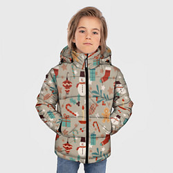 Куртка зимняя для мальчика Новый Год 2О22, цвет: 3D-красный — фото 2