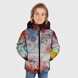 Куртка зимняя для мальчика ЦветоТрэш, цвет: 3D-светло-серый — фото 2