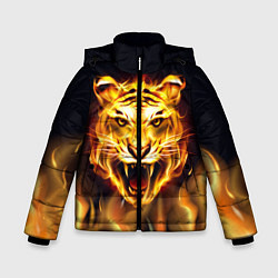 Зимняя куртка для мальчика Тигр В Пламени