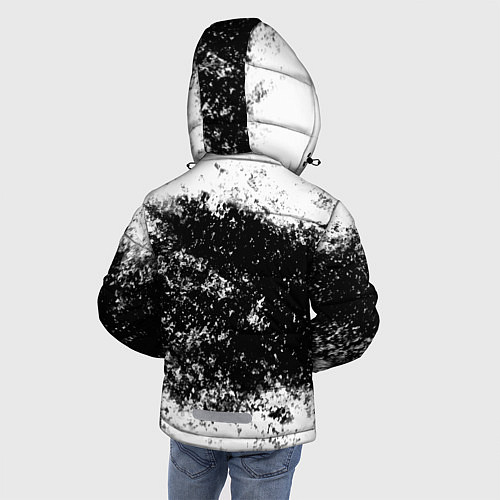Зимняя куртка для мальчика Poppy Playtime Гранж / 3D-Светло-серый – фото 4