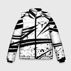 Куртка зимняя для мальчика Токийские мстители - Геометрия, цвет: 3D-светло-серый