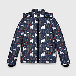Куртка зимняя для мальчика Зимний леc, цвет: 3D-светло-серый