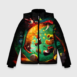 Куртка зимняя для мальчика Rayman Legend, цвет: 3D-черный