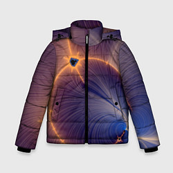 Куртка зимняя для мальчика Black Hole Tribute design, цвет: 3D-черный