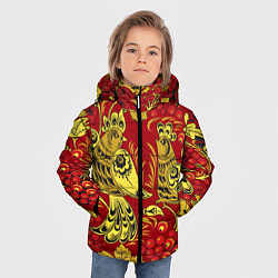 Куртка зимняя для мальчика Хохлома, цвет: 3D-красный — фото 2
