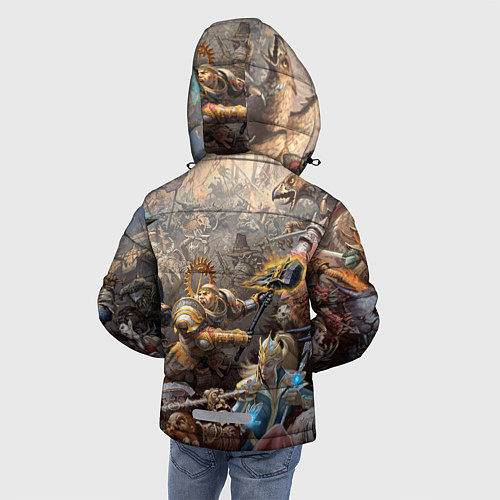 Зимняя куртка для мальчика Битва Рыцарского ордена Империи / 3D-Светло-серый – фото 4
