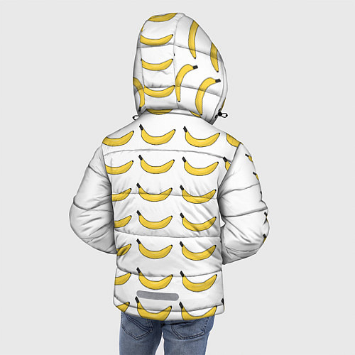 Зимняя куртка для мальчика Крупный Банановый рай / 3D-Светло-серый – фото 4
