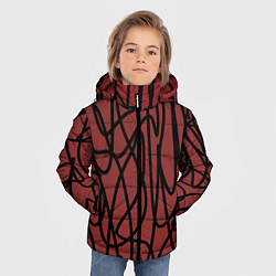 Куртка зимняя для мальчика Кот пробежал, цвет: 3D-черный — фото 2