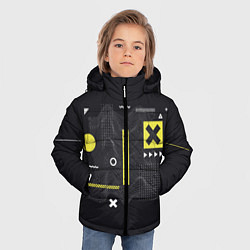 Куртка зимняя для мальчика Cyberworld кибермир, цвет: 3D-черный — фото 2