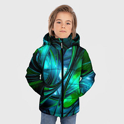 Куртка зимняя для мальчика Изумрудное настроение, цвет: 3D-черный — фото 2