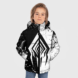 Куртка зимняя для мальчика WARFRAME STALKER BLACK WHITE СТАЛКЕР, цвет: 3D-светло-серый — фото 2