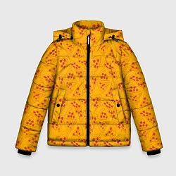Куртка зимняя для мальчика Пиццерия, цвет: 3D-красный