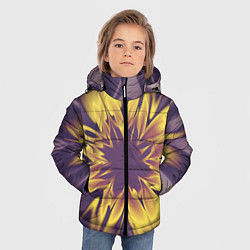 Куртка зимняя для мальчика Цветок заката Абстракция 535-332-32-63, цвет: 3D-черный — фото 2