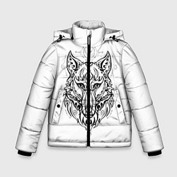 Зимняя куртка для мальчика Волчий портрет