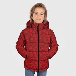 Куртка зимняя для мальчика Поминальные Гвоздики, цвет: 3D-красный — фото 2