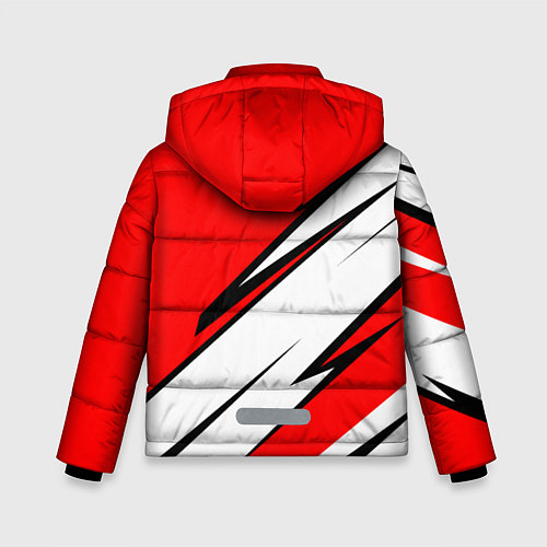 Зимняя куртка для мальчика CHEVROLET Узор Логотип / 3D-Красный – фото 2