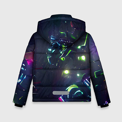 Зимняя куртка для мальчика Космическая битва / 3D-Светло-серый – фото 2