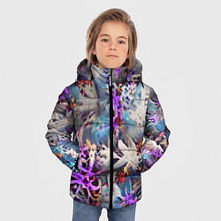 Куртка зимняя для мальчика Начало зимы, цвет: 3D-светло-серый — фото 2