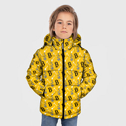 Куртка зимняя для мальчика Добыча Биткоинов, цвет: 3D-черный — фото 2