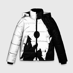 Зимняя куртка для мальчика Волки Инь и Янь Добро и Зло