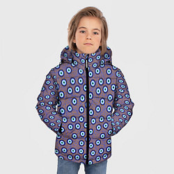 Куртка зимняя для мальчика Глаза от сглаза паттерн крупно, цвет: 3D-черный — фото 2