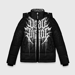 Куртка зимняя для мальчика DEAD INSIDE, Сороконожка, цвет: 3D-черный