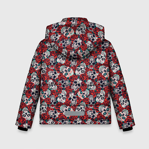 Зимняя куртка для мальчика Skulls & roses / 3D-Светло-серый – фото 2
