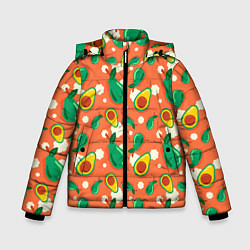 Зимняя куртка для мальчика Паттерн из авокадо