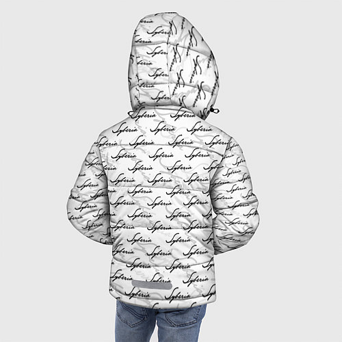 Зимняя куртка для мальчика Syberia Logo Pattern / 3D-Светло-серый – фото 4