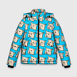 Куртка зимняя для мальчика Screaming woman cat, цвет: 3D-черный