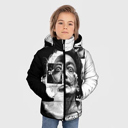 Куртка зимняя для мальчика Salvador Dali - Сальвадор Дали, цвет: 3D-светло-серый — фото 2
