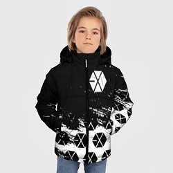 Куртка зимняя для мальчика EXO BAND : эхо, цвет: 3D-светло-серый — фото 2